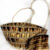 Panier Ecrin d'Afrique tressé en paille + pochette