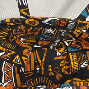 Alternative view of Panier Ecrin d'Afrique tressé en paille