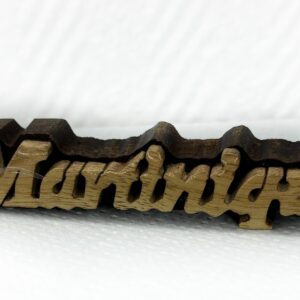 Porte clé personnalisé en bois (Martinique)