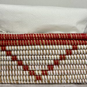 Boite à mouchoirs artisanale "rouge"