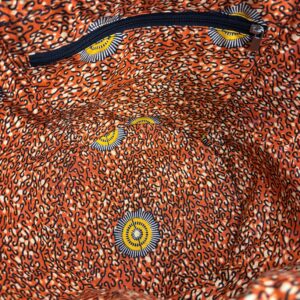 Alternative view of Panier Ecrin d'Afrique, intérieur en tissus wax